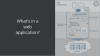What’s in a web application?